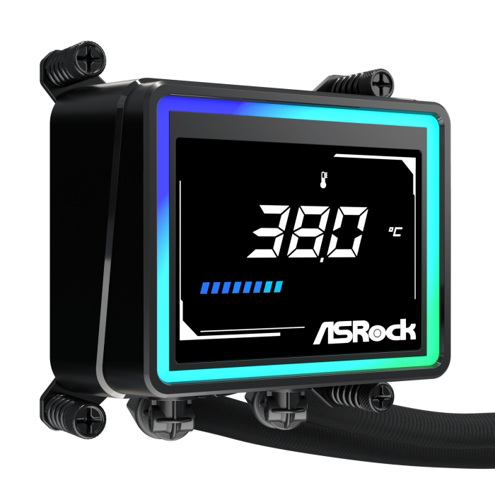 ASRock Challenger 360 Digital AIO Liquid Cooler - Black - Image 3