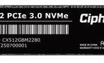512GB CipherX, PRO 330, M.2 (2280) PCIe Gen3x4, NVMe (1x DWPD) SSD (3Yr Warranty)