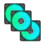 Aerocool APNX FP1-R | 120mm PWM ARGB | 3-Pack with Hub | Black - New