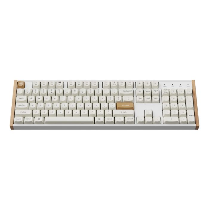Keychron K10 HE Special Edition Full-size Hot-Swap Gateron Dbl-Rail Nebula Switch RGB Wireless Keyboard - White (Wood + Al) - Image 3