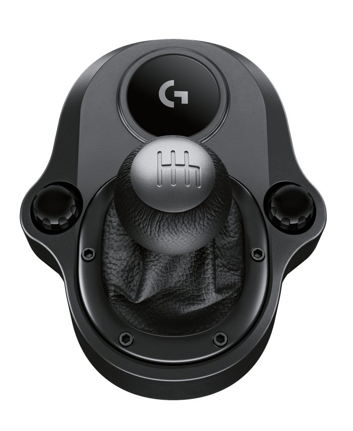 Logitech Driving Force Shifter | 6+1 H-Pattern | Sequential Mode | G-Series Compatible | Leather Grip - New - Image 1