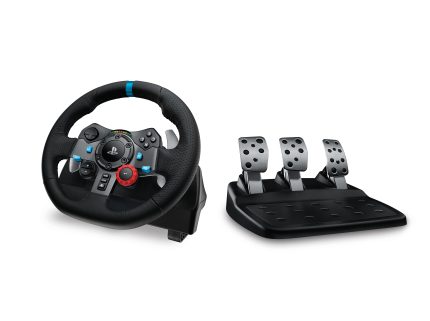 Logitech G29 Driving Force Racing Wheel | Dual-Motor Force Feedback | Stainless Steel Paddles | Hand-Stitched Leather | PS4 & PS5 Compatible - New