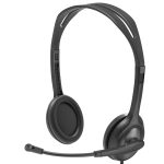 Logitech H111 | Stereo Headset | 3.5mm Jack | Noise-Cancelling Mic | Adjustable Headband – New