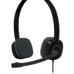 Logitech H151 | Stereo Headset | 3.5mm Jack | Noise-Cancelling Mic | Inline Controls – New