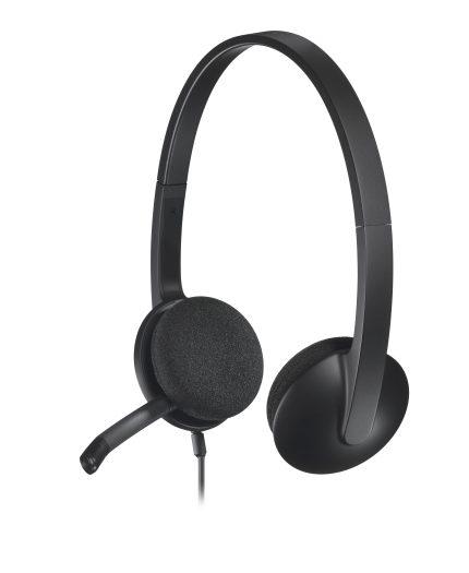 Logitech H340 | USB Stereo Headset | Noise-Cancelling Mic | Plug & Play | Wideband Audio - New