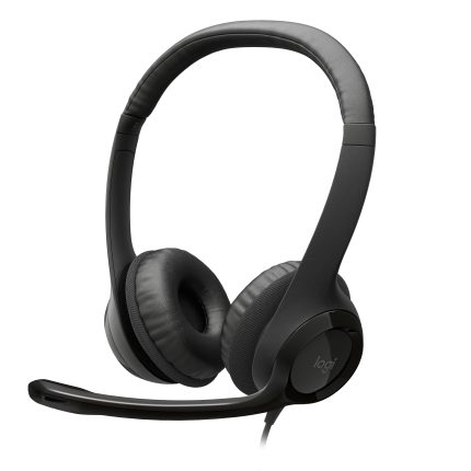 Logitech H390 | Stereo USB Headset | Noise-Cancelling Mic | In-Line Controls | Plug & Play - New
