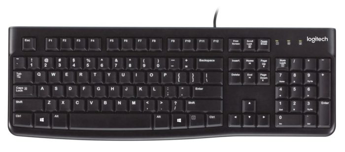 Logitech K120 | Wired USB Keyboard | Full-Size Layout | Spill-Resistant | Quiet Typing - New - Image 1