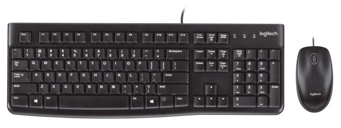 Logitech MK120 | Wired USB Keyboard & Mouse Combo | Full-Size Layout | Optical Mouse | Plug & Play - New - Image 1