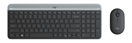 Logitech MK470 | Wireless Keyboard & Mouse Combo | Slimline Design | USB Receiver | Graphite - New