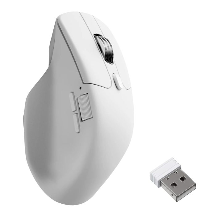 Keychron M6S-A24 PixArt 3950 8K 30000DPI Wireless Mouse (BT/2.4GHz/Wired) - White - Image 2