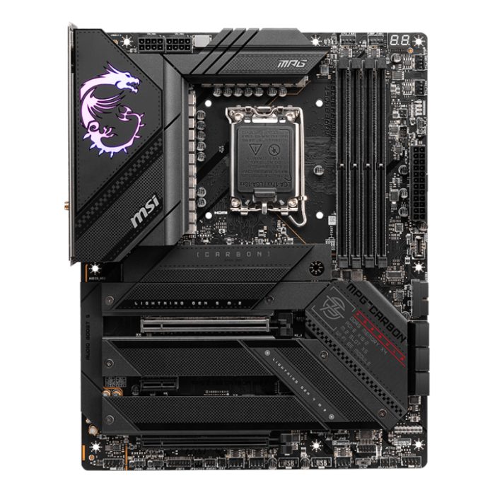 MSI MPG Z790 CARBON WIFI DDR5 LGA1700 ATX Gaming Motherboard - Image 2
