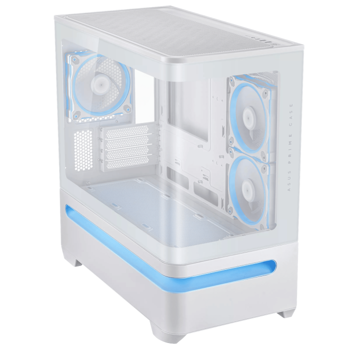 ASUS Prime AP202 ARGB mATX White Chassis - Image 2