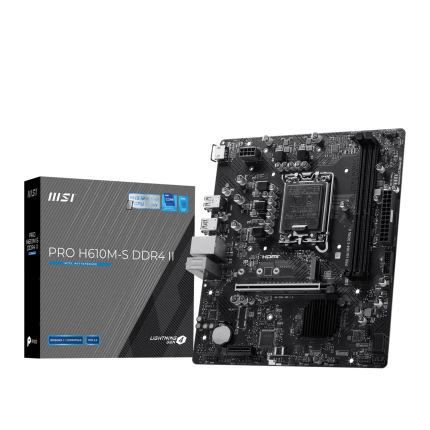 MSI PRO H610M-S DDR4 II LGA1700 M-ATX Motherboard