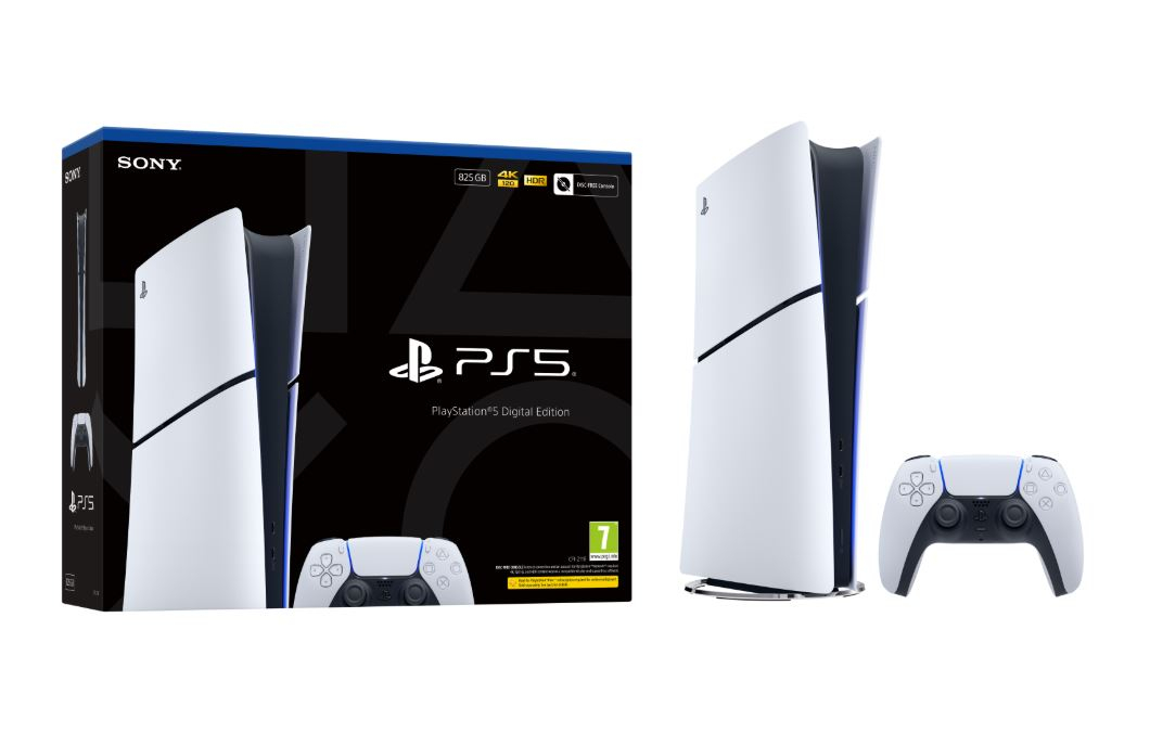 PS5 DIGITAL Sony PlayStation 5 Slim | Digital Edition | 825GB SSD | 1x DualSense Wireless Controller | White – New - Image 1