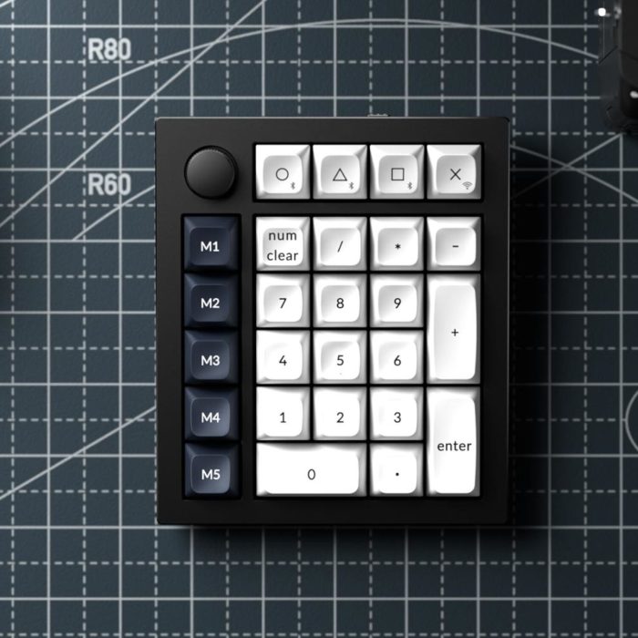 Keychron Q0 Max QMK Gateron Jupiter Red RGB Wireless Custom Number Pad Carbon Black - Image 5