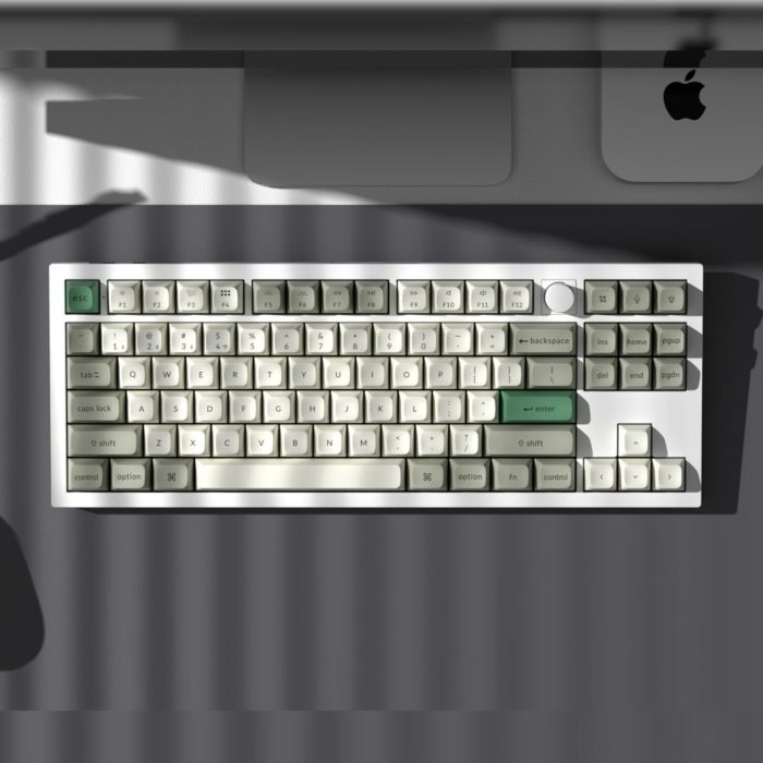 Keychron Q3 Max 80% Full Assembled Knob Red Switch Hot-Swap Gateron Jupiter RGB Wireless Keyboard - Shell White - Image 2