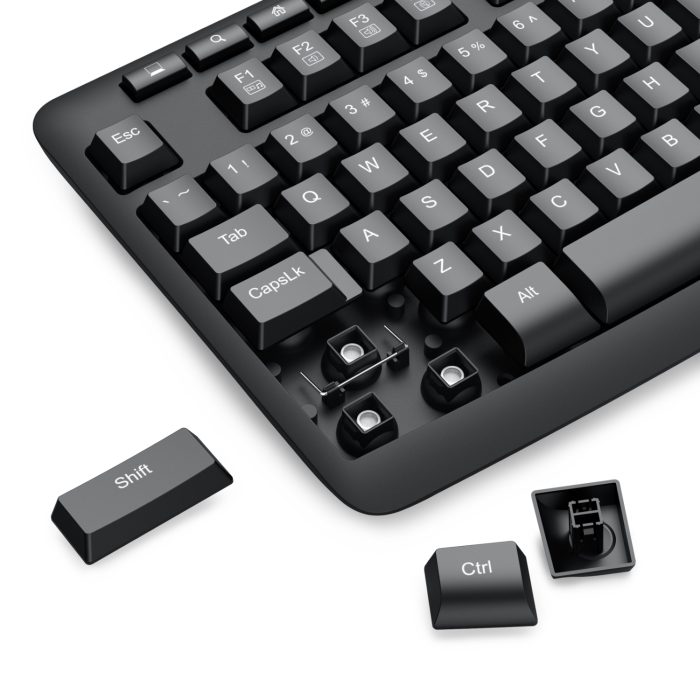 Redragon BK-7367 | Full-Size Ergonomic | 2.4GHz Wireless | Membrane | 104 Keys - New - Image 7