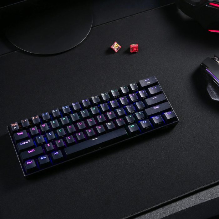 Redragon K530 Draconic PRO | 61-Key 60% Compact | Bluetooth 5.0 & 2.4GHz Wireless | RGB 13 Modes | Hot-Swap Mechanical - New - Image 5
