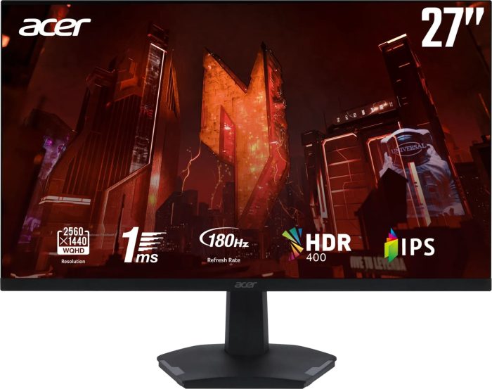 Acer Nitro VG270 | 27-inch FHD IPS | 240Hz Refresh Rate | 1ms Response Time | Gaming Monitor - New - Image 1