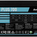 Aerocool VX Plus 700W PSU | ATX Form Factor | ATX 24-Pin Motherboard | 1x PCIe 6+2-Pin | 6x SATA - New