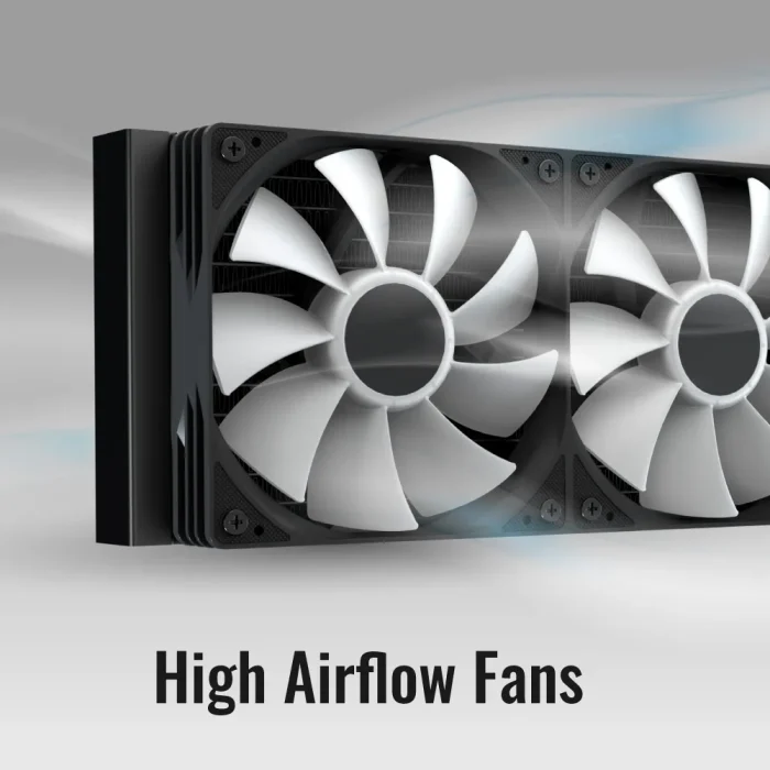 Aerocol Abyss L240 | 240mm Liquid Cooler | ARGB Digital Display | Intel & AMD Compatible - New - Image 5