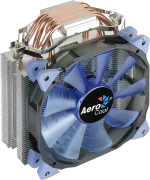 Aerocool Verkho 4 Lite | CPU Air Cooler | 125W TDP | Blue LED | Intel & AMD Compatible - New - Image 2