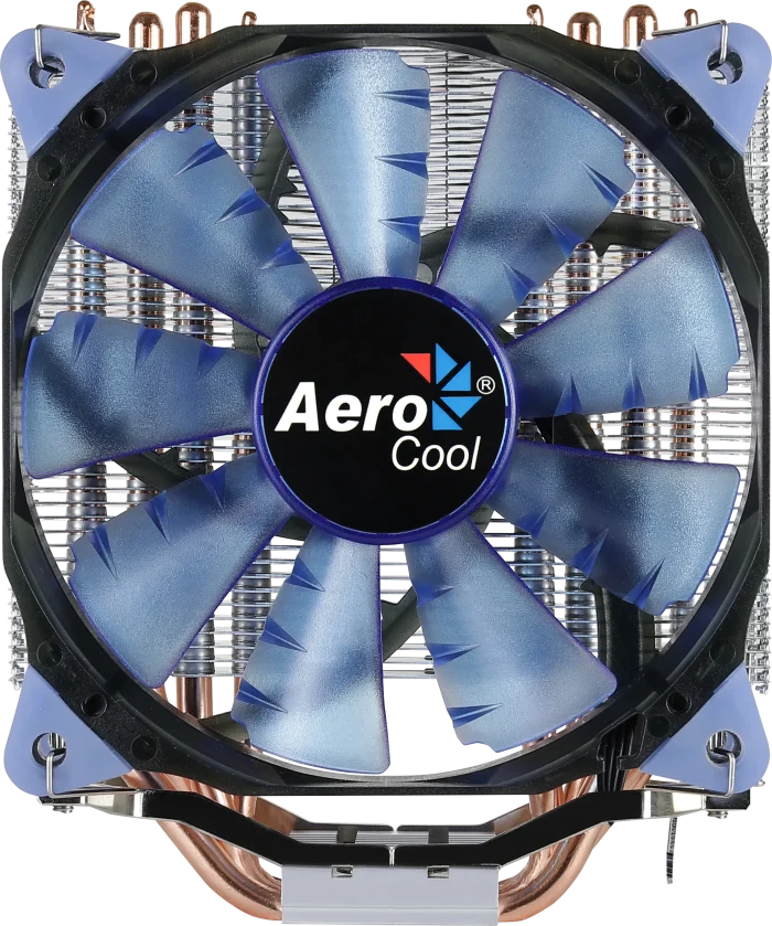 Aerocool Verkho 4 Lite | CPU Air Cooler | 125W TDP | Blue LED | Intel & AMD Compatible - New - Image 4