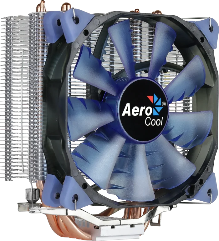 Aerocool Verkho 4 Lite | CPU Air Cooler | 125W TDP | Blue LED | Intel & AMD Compatible - New - Image 5