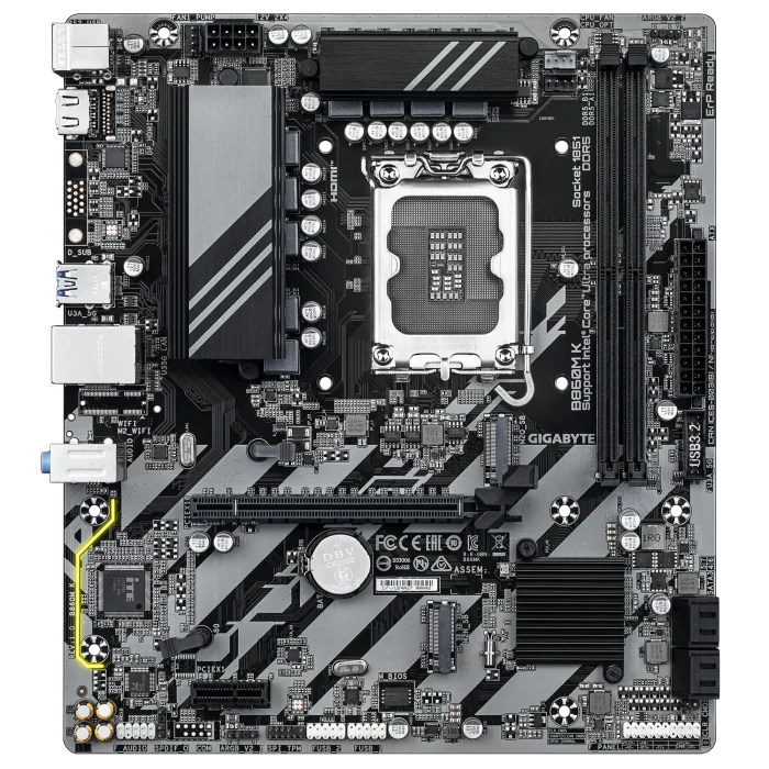 GIGABYTE B860M K | Intel B860 Chipset | LGA 1851 Socket | DDR5 | mATX - New - Image 2