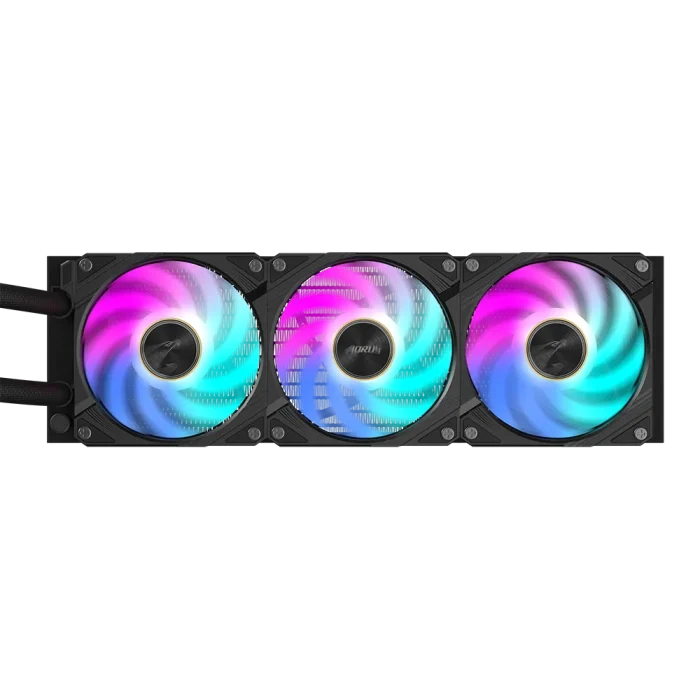 GIGABYTE AORUS WATERFORCE X II 360 | 360mm AIO Liquid Cooler | 3x120mm ARGB Fans | Full-Color LCD | Intel & AMD Compatible - New - Image 4