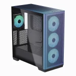 Aerocool APNX C1-R ChromaFlair | Mid-Tower ATX | 4x PWM ARGB Fans | 360mm Radiator Support - New
