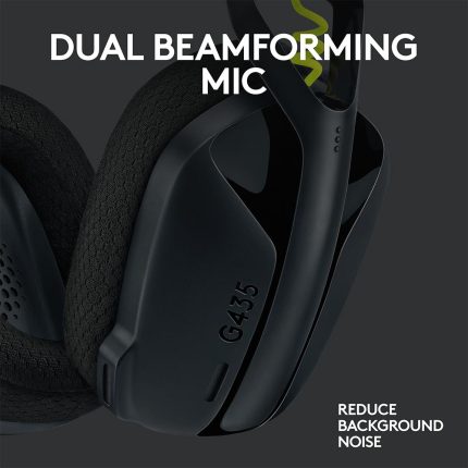 Logitech G435 | Wireless Gaming Headset | Lightweight 165g | Bluetooth & LIGHTSPEED | Built-in Mics - New