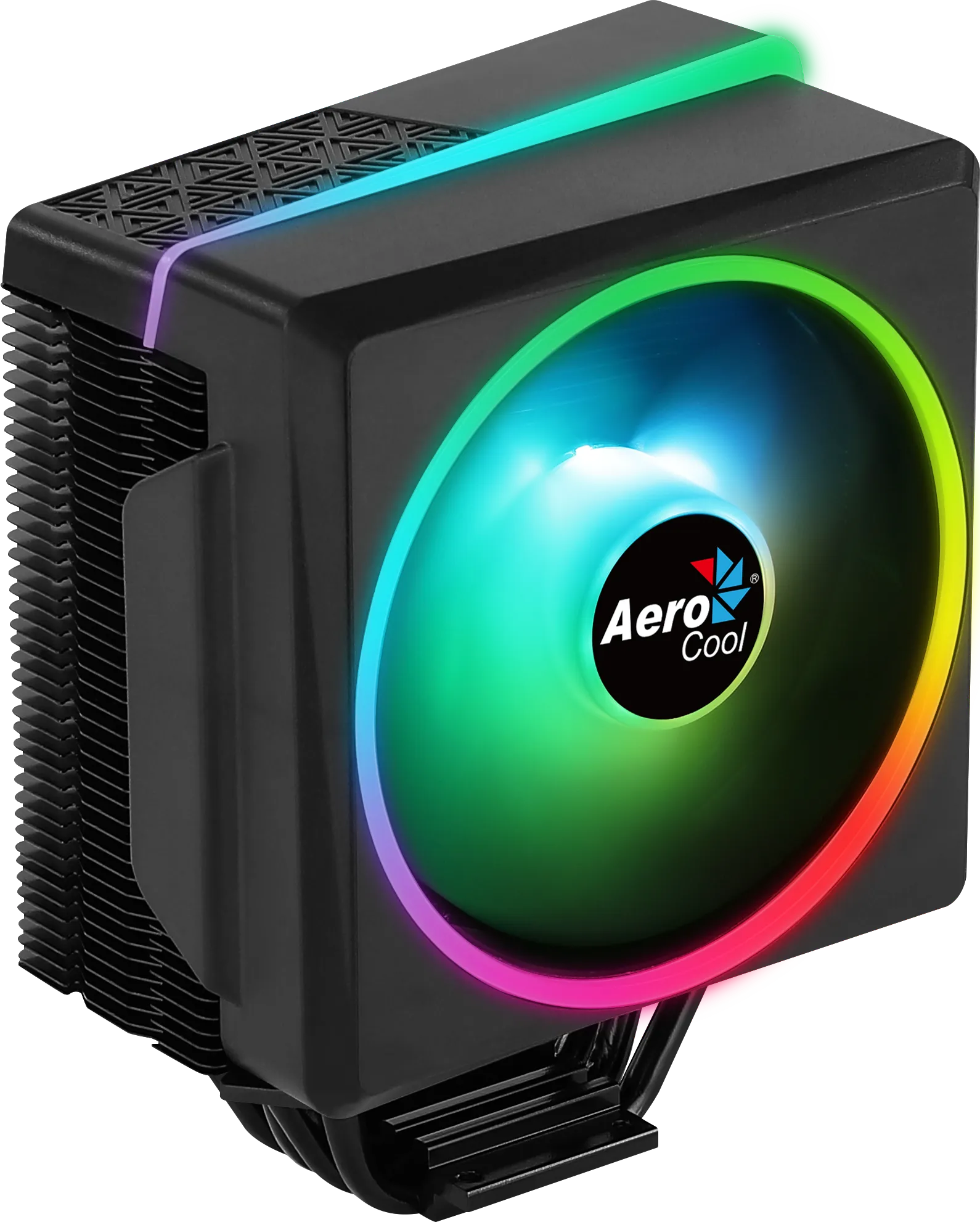 cylon-4f-04_hl8f Aerocool Cylon 4F ARGB | CPU Air Cooler | Up to 145W TDP | Aluminum | LGA 1700/1200/115X AM4/AM5 - New - Image 1