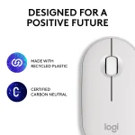 Logitech Pebble Mouse 2 M350s | Wireless & Bluetooth | 4000 DPI | Ambidextrous | Silent Click - New - Image 15
