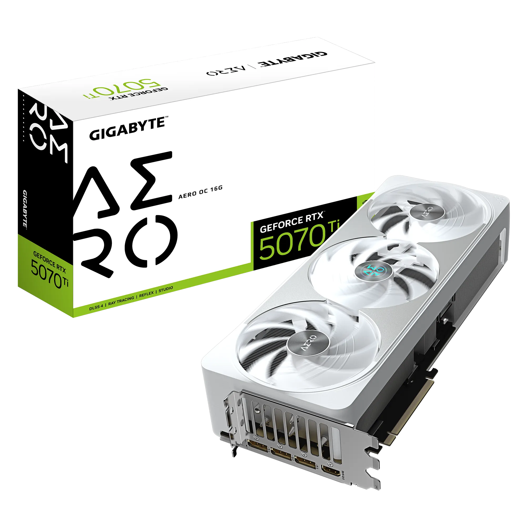 e6aca09f5d73a644f95741b9dbc98c12765cb738 GIGABYTE GeForce RTX 5070 Ti AERO OC | 16GB GDDR7 | PCI-E 5.0 | 2588 MHz Core Clock - New - Image 1