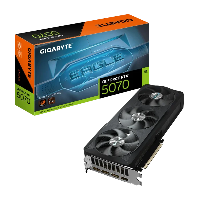 GIGABYTE GeForce RTX 5070 EAGLE OC SFF | 12GB GDDR7 | PCI-E 5.0 | 2587 MHz Core Clock | 3x DP + 1x HDMI - New - Image 8