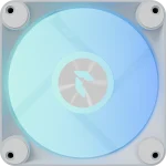 Aerocool APNX FP1-R | 120mm PWM Fan | ARGB Lighting | White - New - Image 2