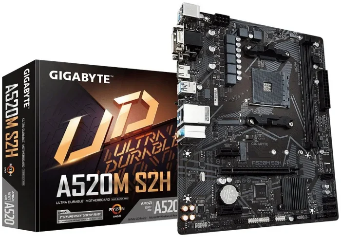 GIGABYTE A520M-S2H | AMD Socket AM4 | Micro ATX | DDR4 64GB Max | PCIe 3.0 M.2 - New - Image 7