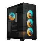 Gigabyte C500 Panoramic Stealth | ATX Mid-Tower | 4x 120mm ARGB Fans | 360mm Radiator Support | 3x Drive Bays - New