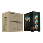 Gigabyte C500 Panoramic Stealth | ATX Mid-Tower | 4x 120mm ARGB Fans | 360mm Radiator Support | 3x Drive Bays - New - Image 7
