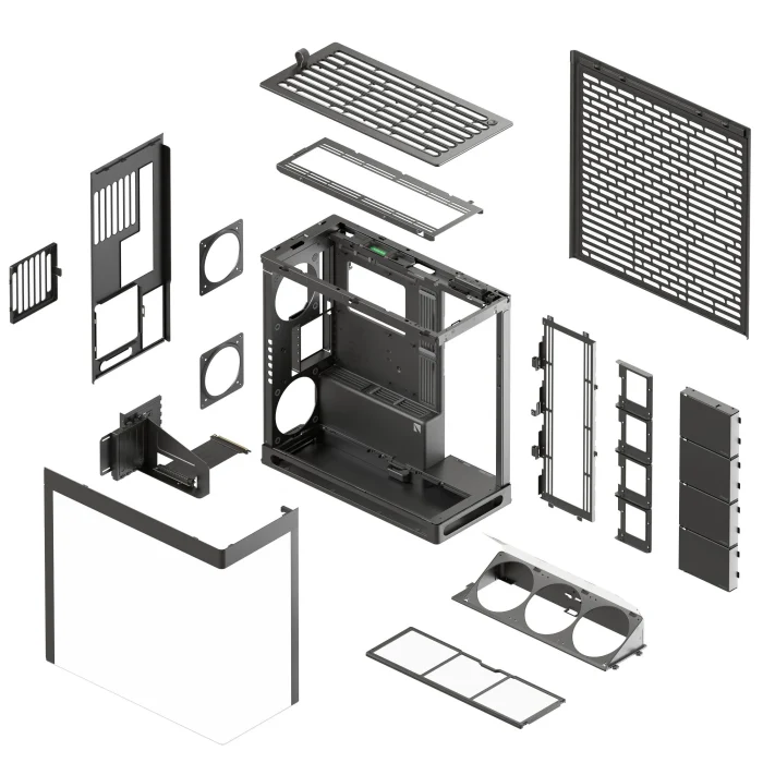 Aerocool HAVN HS 420 VGPU Edition | EATX Full Tower | Adjustable GPU Bracket | 11 Fan Support | 420mm Radiator - New - Image 3