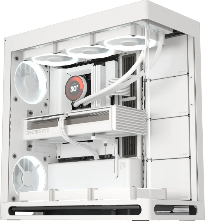 Aerocool HAVN HS 420 | EATX Mid-Tower Case | 420mm Radiator Support | Up to 11 Fans | 8x 2.5'' Drive Bays - New - Image 3
