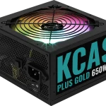 Aerocool KCAS Plus Gold 650W RGB PSU | 80 Plus Gold | 650W Output | RGB Lighting | ATX Form Factor - New