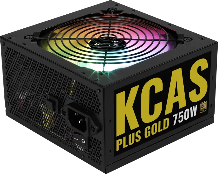 Aerocool KCAS Plus Gold | 750W RGB PSU | 80+ Gold Certified | ATX 24-Pin | 3x PCIe 6+2-Pin - New - Image 3