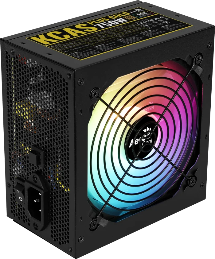 Aerocool KCAS Plus Gold | 750W RGB PSU | 80+ Gold Certified | ATX 24-Pin | 3x PCIe 6+2-Pin - New - Image 4