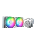 Aerocol Abyss L240 White – 240mm ARGB Liquid Cooler – Intel LGA1851/LGA1700   – AMD AM4/AM5.