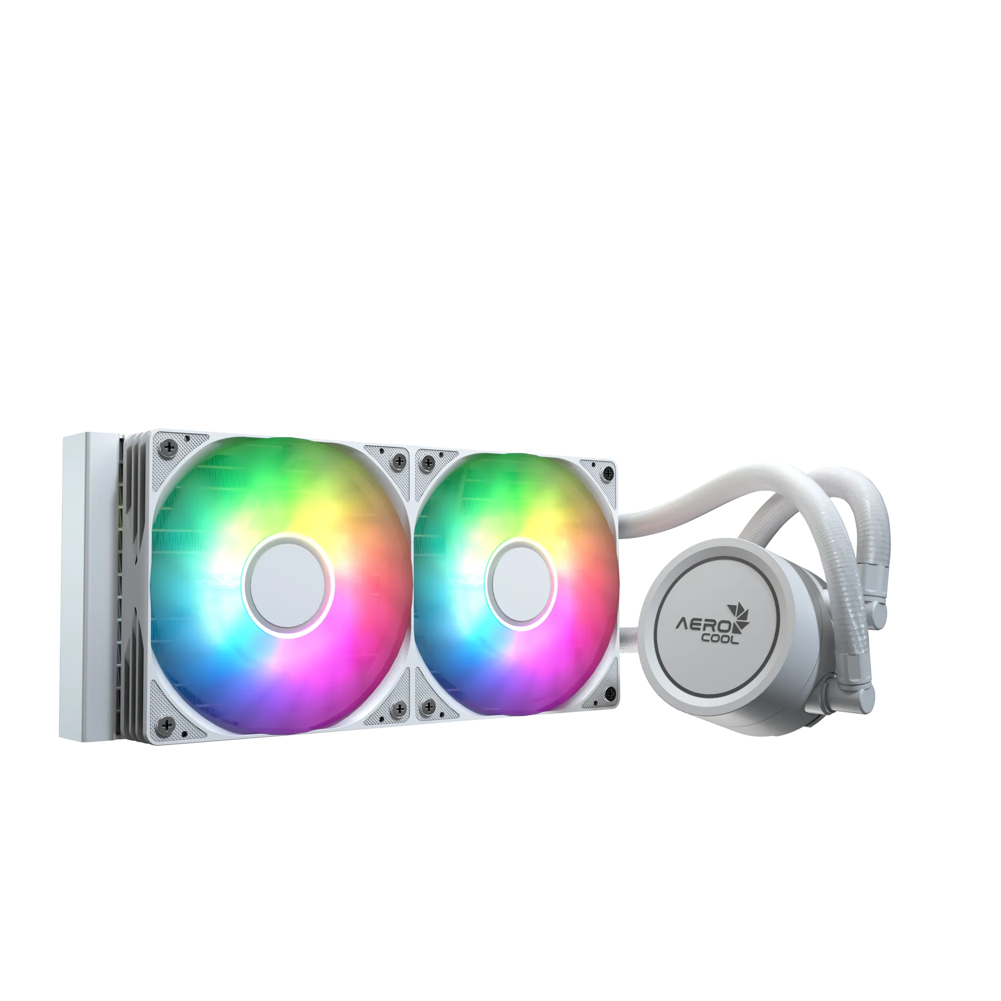 l240-wt-argb_ka13 Aerocol Abyss L240 White – 240mm ARGB Liquid Cooler – Intel LGA1851/LGA1700 – AMD AM4/AM5.