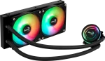 Aerocool Oasis L240 | 240mm Radiator | ARGB Lighting | Intel & AMD Compatible | Liquid CPU Cooler - New