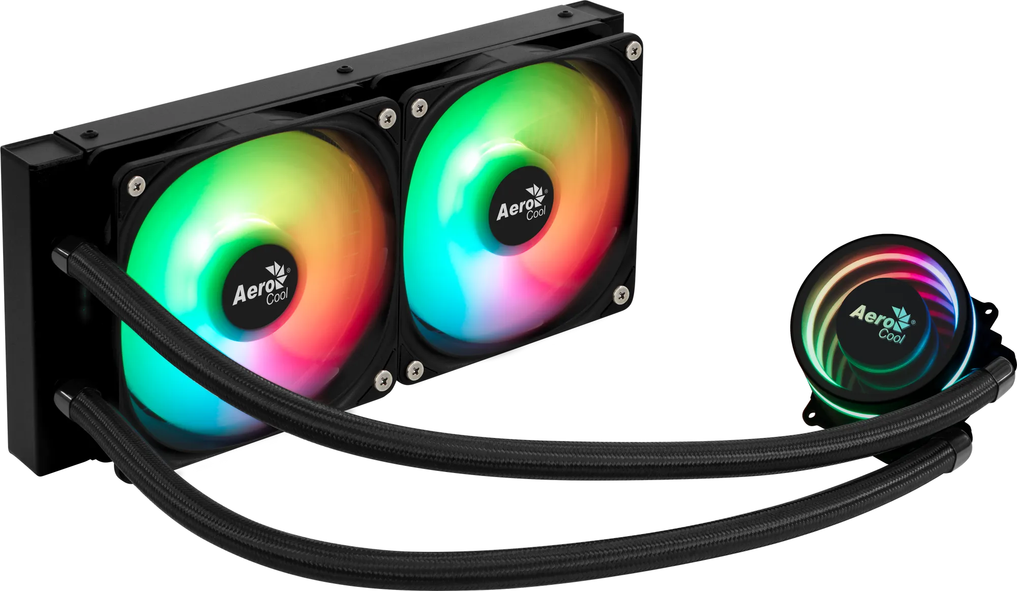 oasis-l240-2_n15r Aerocool Oasis L240 | 240mm Radiator | ARGB Lighting | Intel & AMD Compatible | Liquid CPU Cooler - New - Image 1
