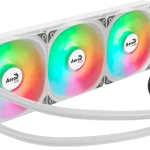 Aerocool Oasis L360 White | 360mm Radiator | ARGB Lighting | Intel LGA1851/LGA1700 Compatible - New